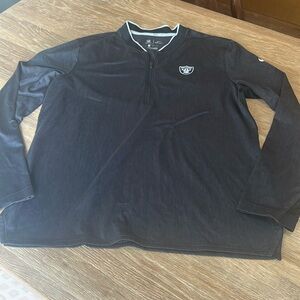 Nike Las Vegas Raiders NFL On Field Long Sleeve Shirt Mens Large Dri Fit PW